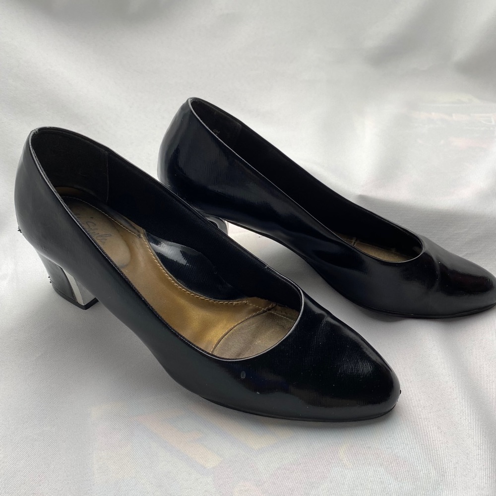 Hush Puppies Dress Shoes Womens Size 8 Black Soft Style Deanna Pumps